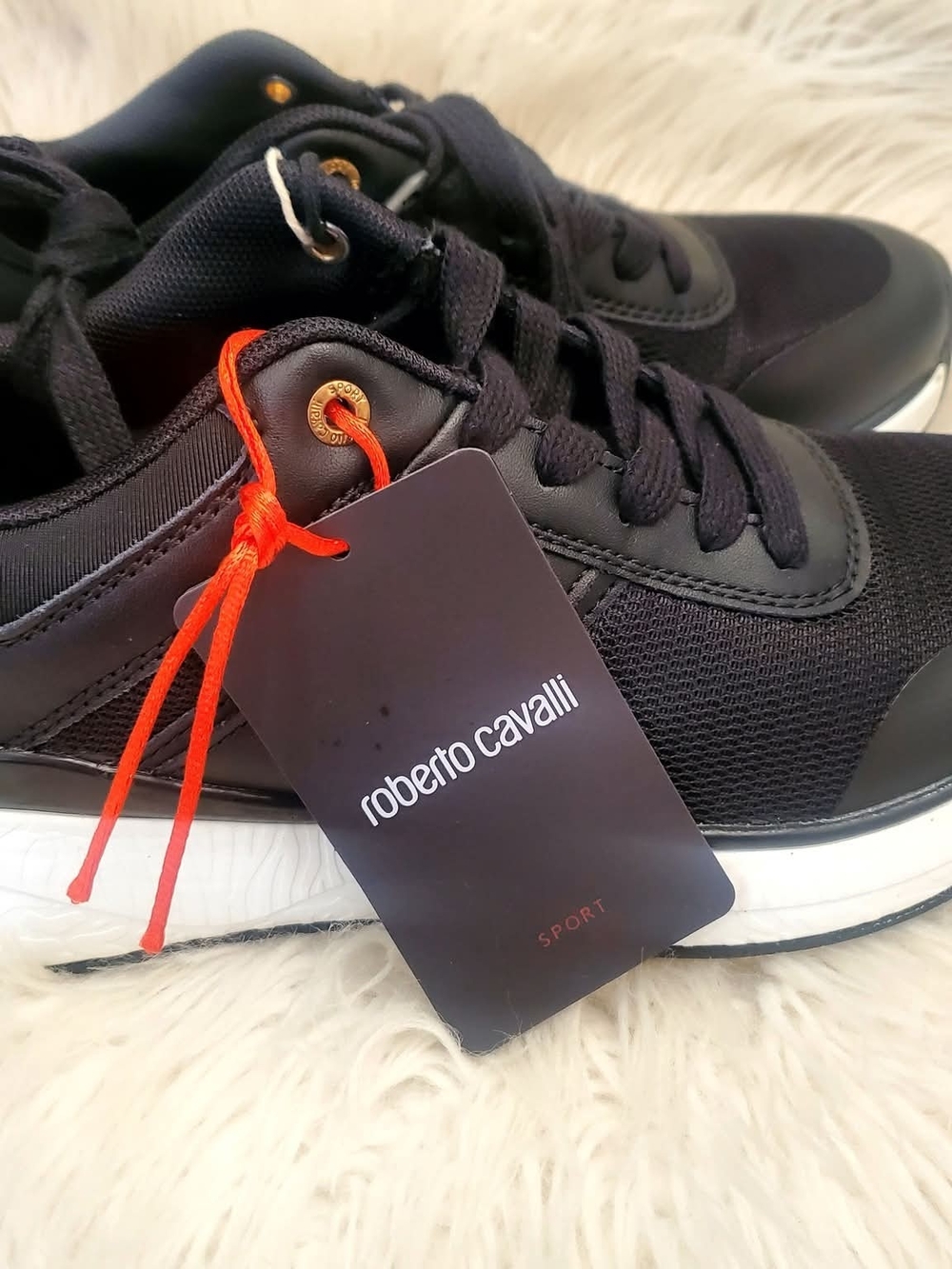 Roberto Cavalli Black Athletic Sneakers NWT